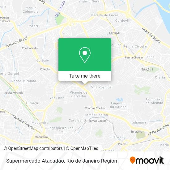 Supermercado Atacadão map