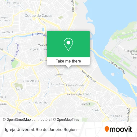 Igreja Universal map