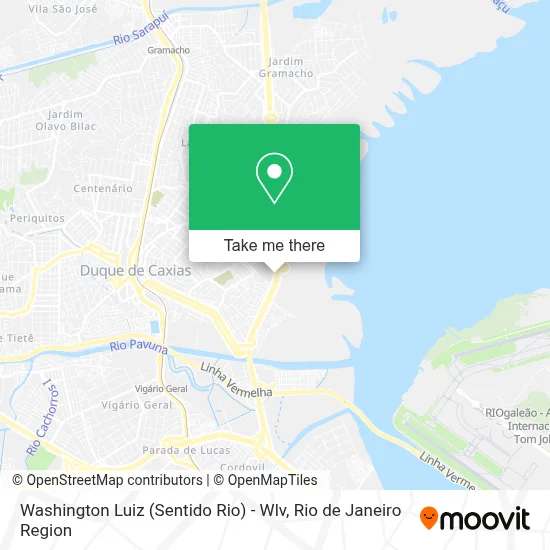 Washington Luiz (Sentido Rio) - Wlv map