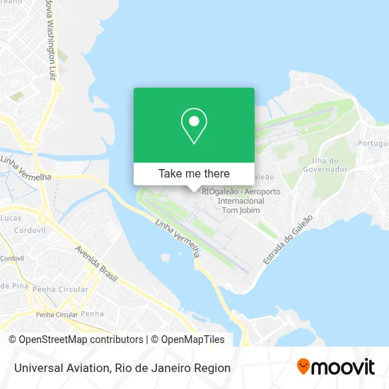 Universal Aviation map