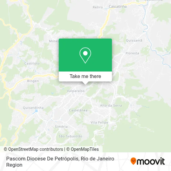 Pascom Diocese De Petrópolis map
