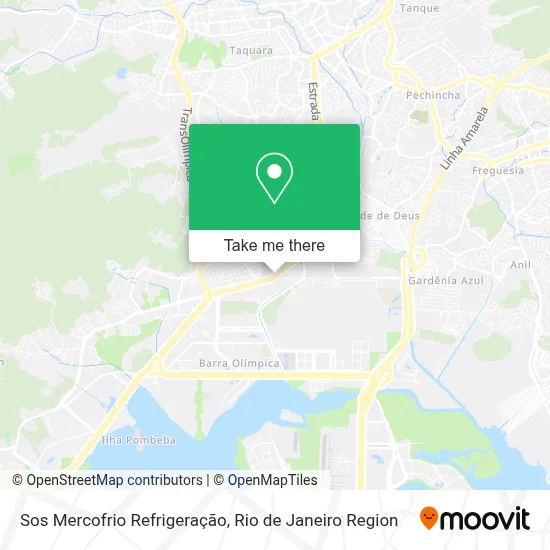 Sos Mercofrio Refrigeração map