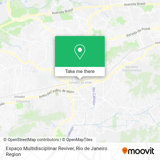 Espaço Multidisciplinar Reviver map