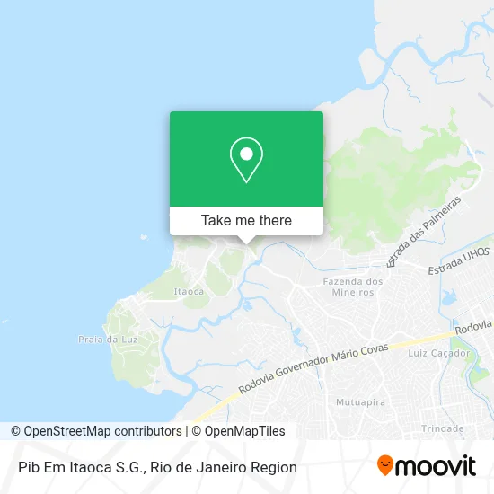Pib Em Itaoca S.G. map