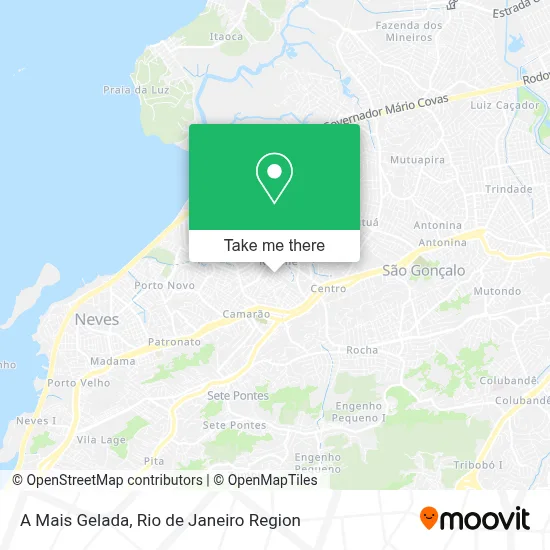 A Mais Gelada map