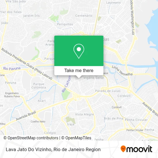 Lava Jato Do Vizinho map
