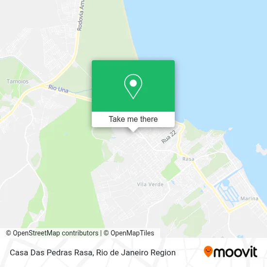 Casa Das Pedras Rasa map