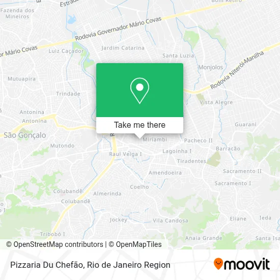 Pizzaria Du Chefão map