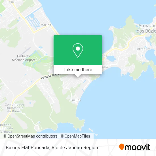 Búzios Flat Pousada map
