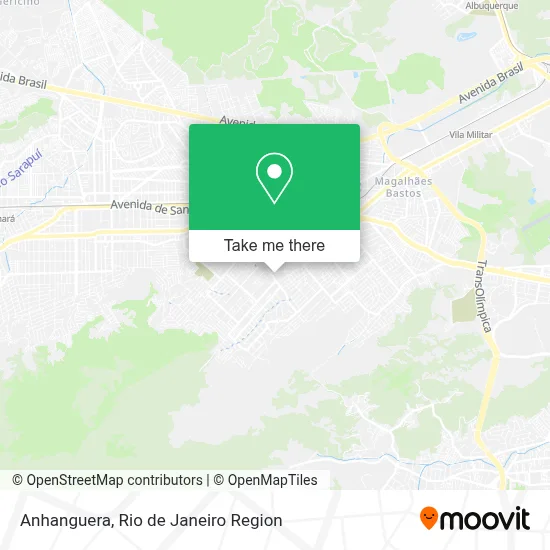 Anhanguera map