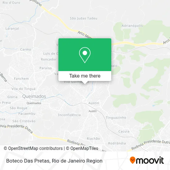 Boteco Das Pretas map