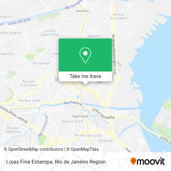 Lojas Fina Estampa map