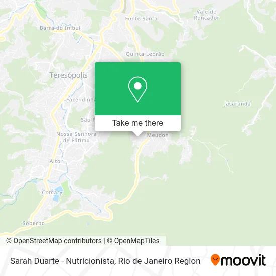 Sarah Duarte - Nutricionista map