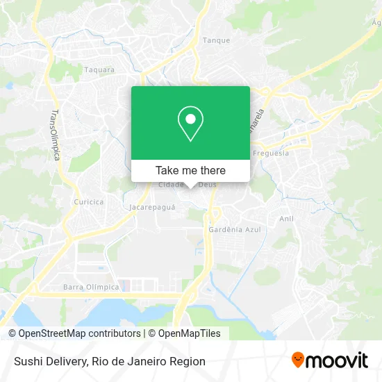 Sushi Delivery map