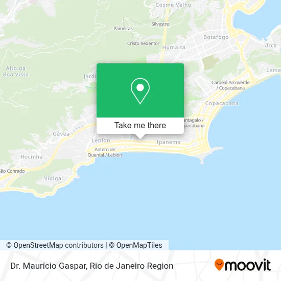 Dr. Maurício Gaspar map