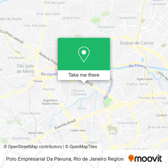 Polo Empresarial Da Pavuna map
