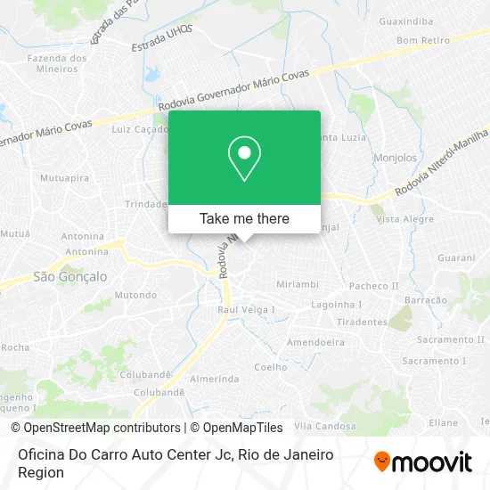 Oficina Do Carro Auto Center Jc map