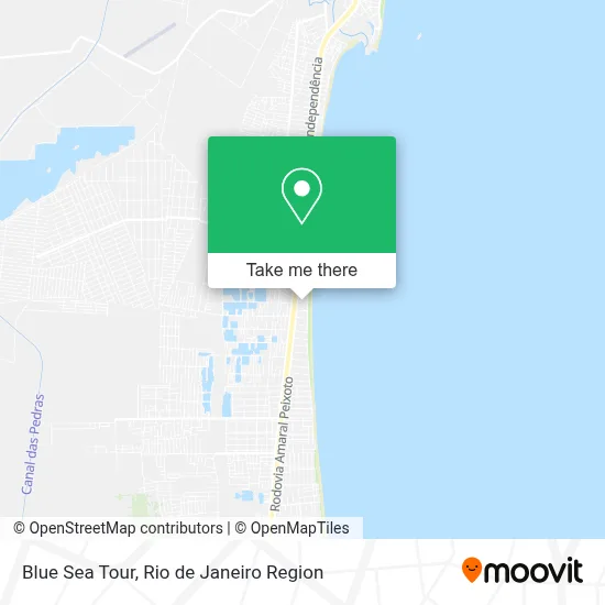 Blue Sea Tour map