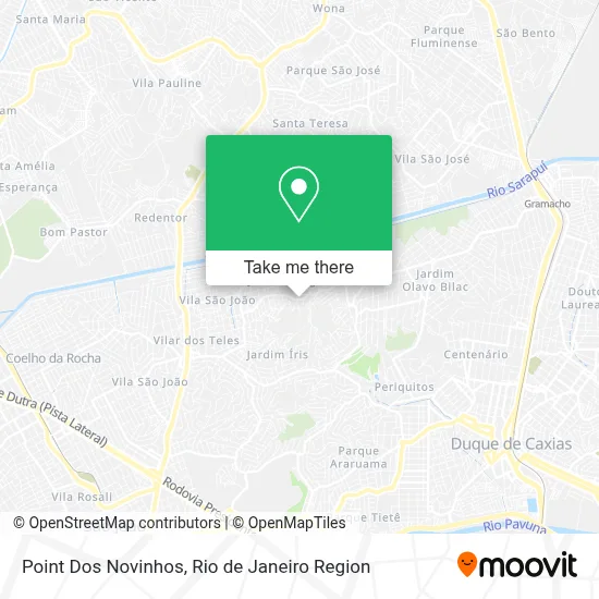 Point Dos Novinhos map