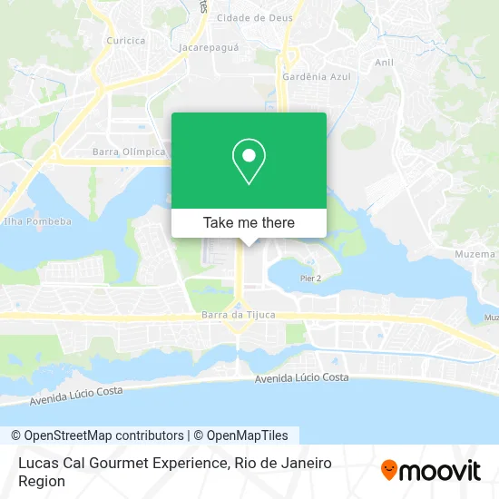 Lucas Cal Gourmet Experience map