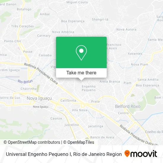 Universal Engenho Pequeno I map