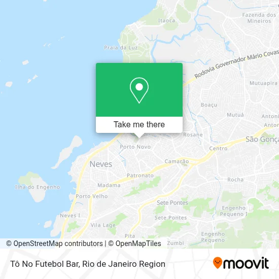 Tô No Futebol Bar map