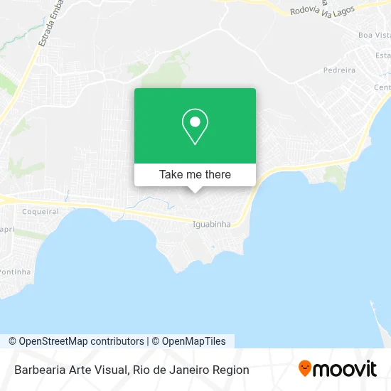 Barbearia Arte Visual map
