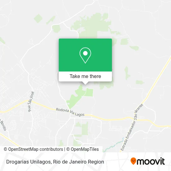 Drogarias Unilagos map
