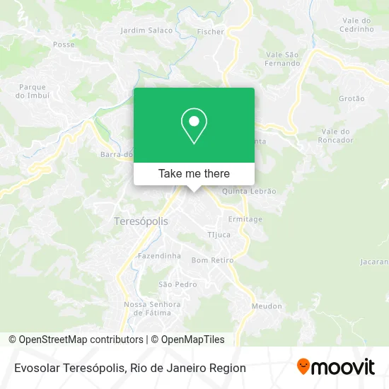 Evosolar Teresópolis map