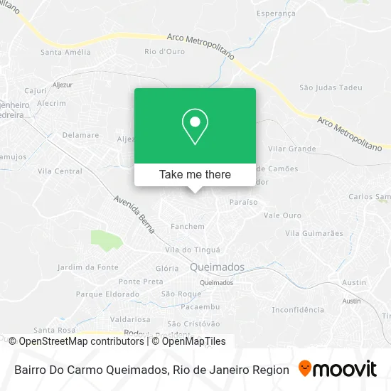 Bairro Do Carmo Queimados map