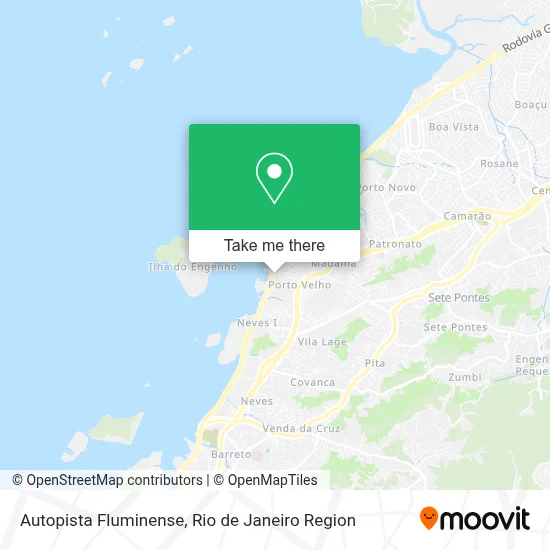 Autopista Fluminense map