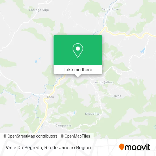 Valle Do Segredo map
