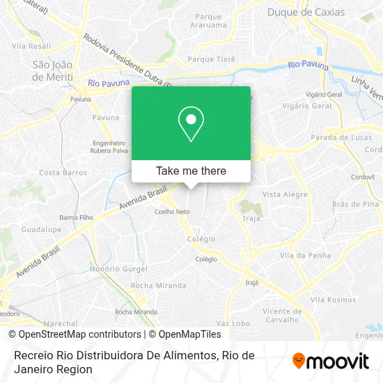 Recreio Rio Distribuidora De Alimentos map