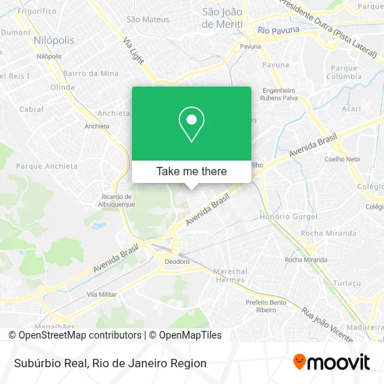 Subúrbio Real map