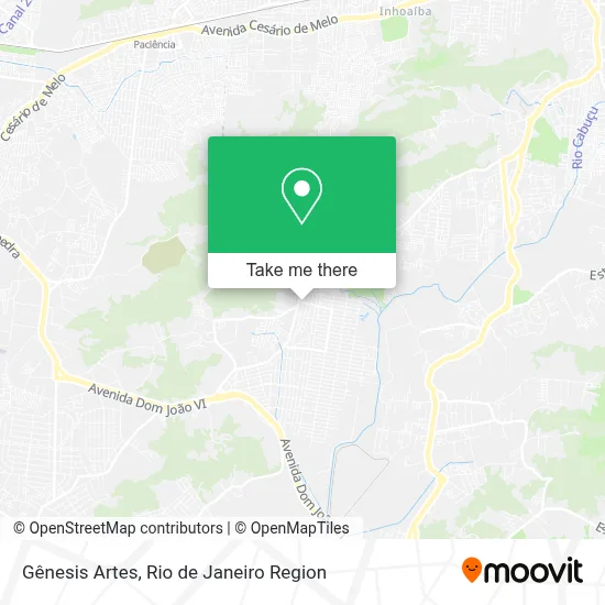 Gênesis Artes map
