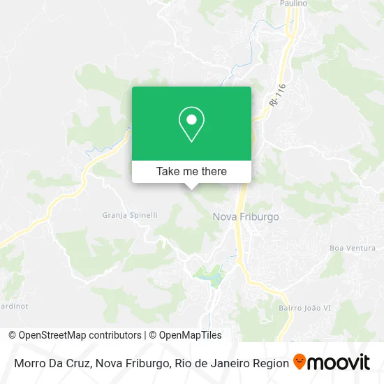 Morro Da Cruz, Nova Friburgo map
