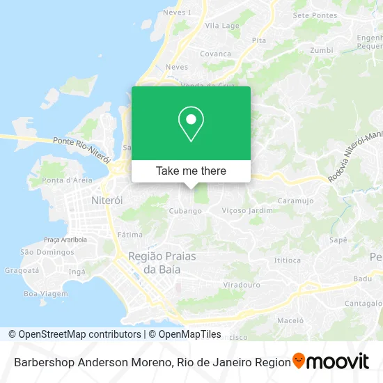 Barbershop Anderson Moreno map