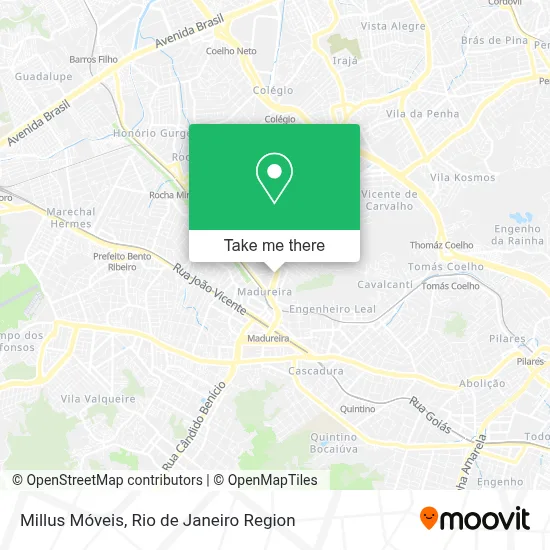 Millus Móveis map