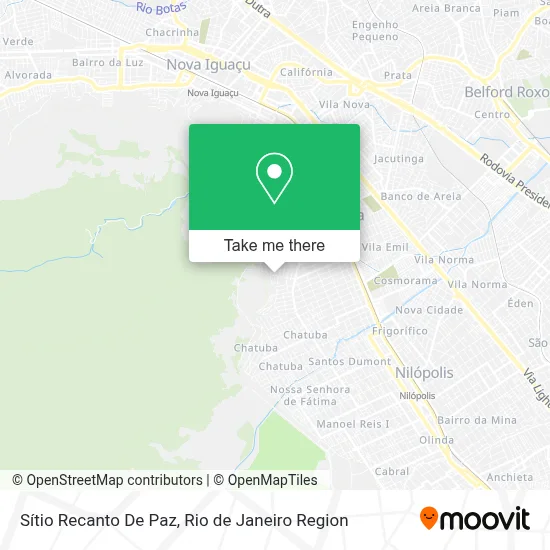Sítio Recanto De Paz map