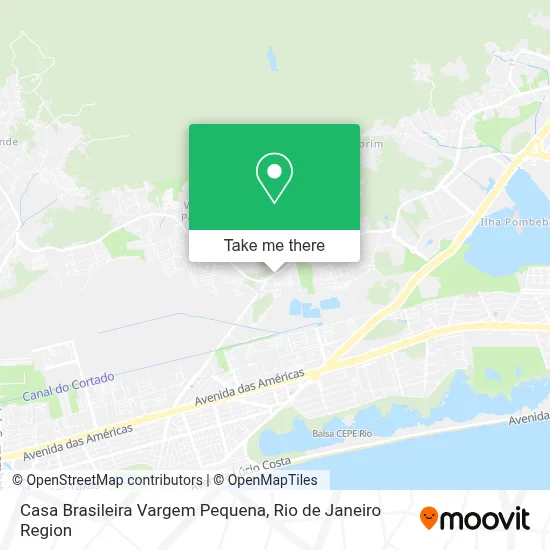 Casa Brasileira Vargem Pequena map