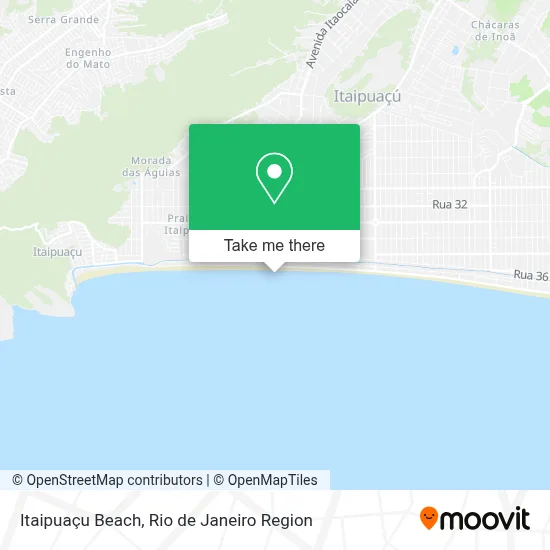 Itaipuaçu Beach map
