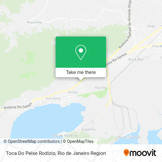 Toca Do Peixe Rodízio map