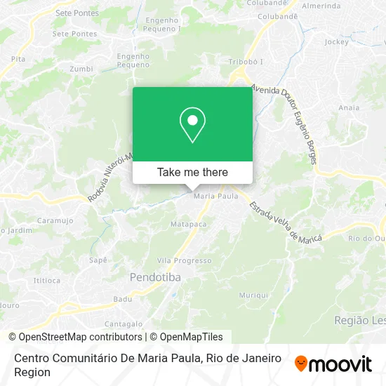 Centro Comunitário  De Maria Paula map