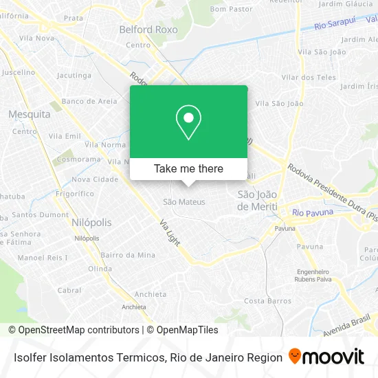 Isolfer Isolamentos Termicos map