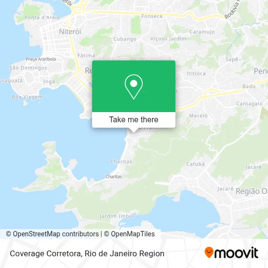 Coverage Corretora map