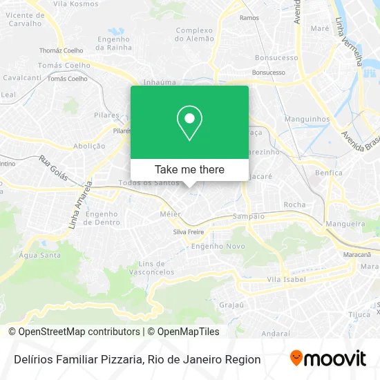 Delírios Familiar Pizzaria map