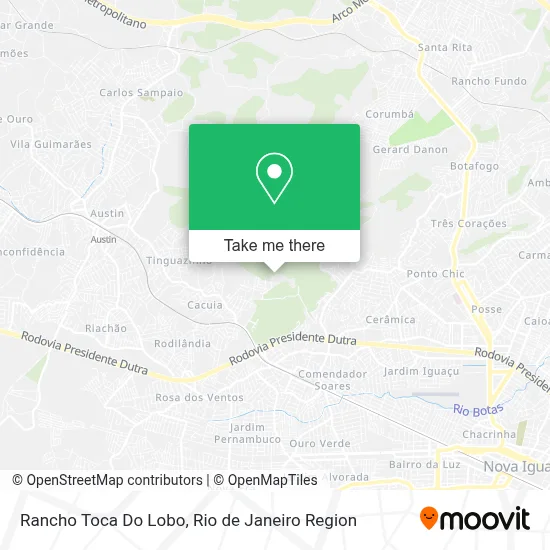 Rancho Toca Do Lobo map