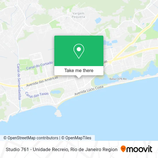 Studio 761 - Unidade Recreio map