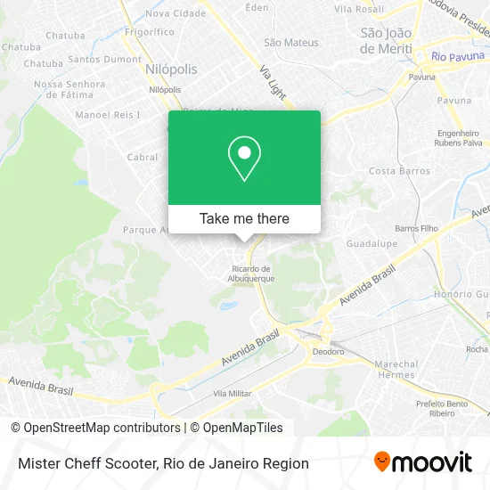 Mister Cheff Scooter map