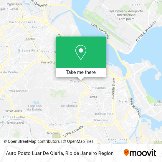 Auto Posto Luar De Olaria map
